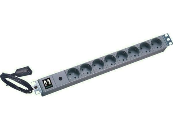 ONLINE USV-Systeme Power Strip, 10 A, 16 A, Sort, 4,8 m, 48,3 cm (19")