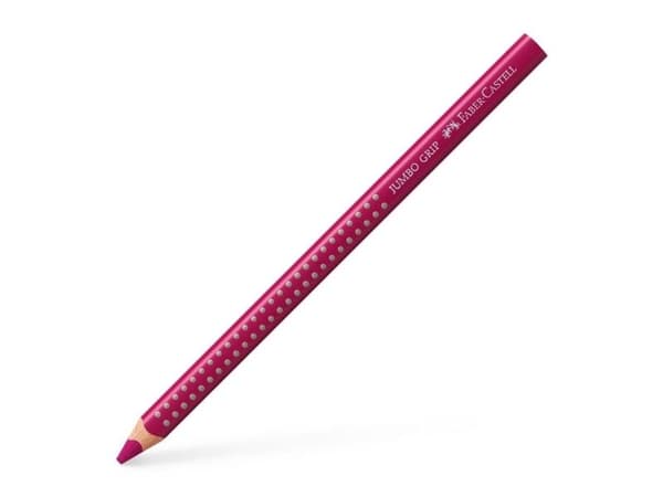 Färgpenna, Faber-Castell Grip, JUMBO, Violett, triangulär - (12 st.)