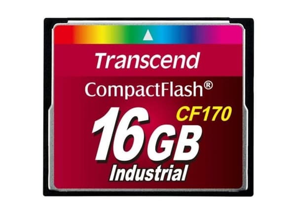 Transcend CF170 Industrial - Flash-minneskort - 16 GB - 170x - CompactFlash