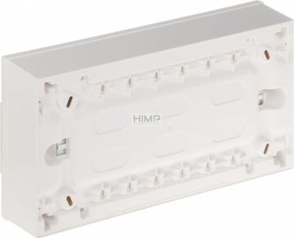 Legrand PRACTIBOX S 1x18 surface-mounted modular distribution board, white door 137426