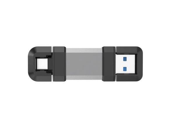 SILICON POWER Mobile C51 - USB flash-enhet - 128 GB - USB 3.0/USB typ C - silver