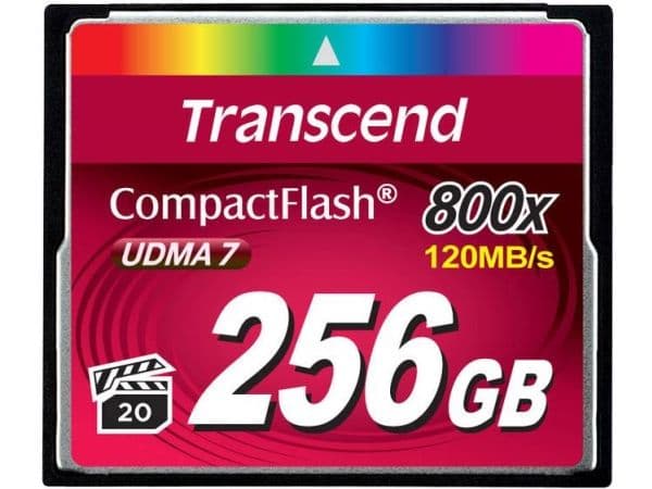 Transcend Premium - Flashminnekort - 256 GB - 800x - CompactFlash