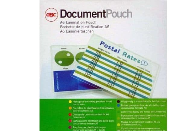 Laminointitasku GBC A6 80mic kpl/100 kpl