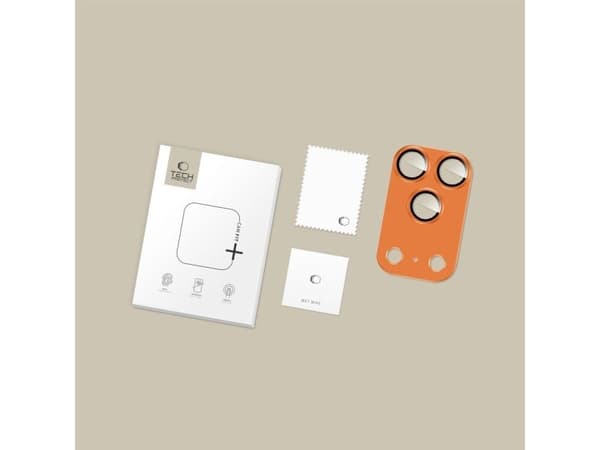 Tech-Protect CAMFULL FIT+ beskyttelse til iPhone 17 Pro Cosmic Orange