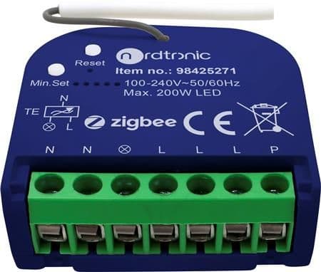 Lysdæmper Box Dimmer Zigbee G2 - 200W LED 230V med push dæmp
