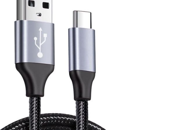Montis USB-A till USB-C-kabel 2 m svart (MT048)