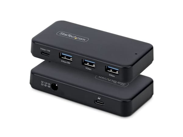 Startech - Hub - 3 x SuperSpeed USB 3.0 + 1 x USB-C (strømlevering) - stasjonær