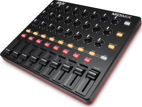 Akai MidiMix, 3 kanaler, Sort, Rød
