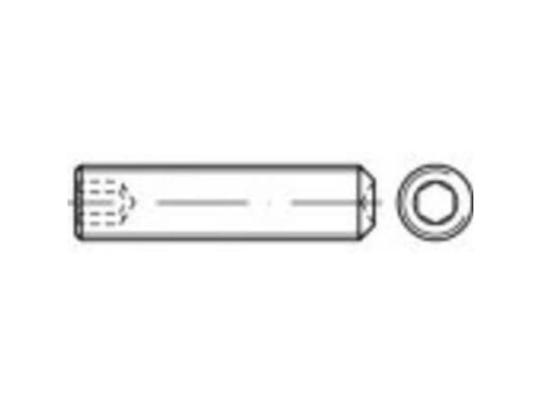 TOOLCRAFT gjengekran M4 6 mm rustfritt stål A4 50 stk