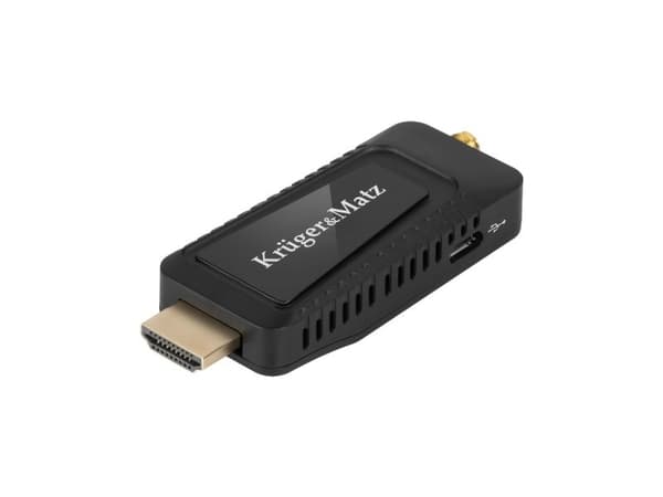 Kruger &amp; Matz DVB-T2 HEVC H.265 mini imtuvas per HDMI