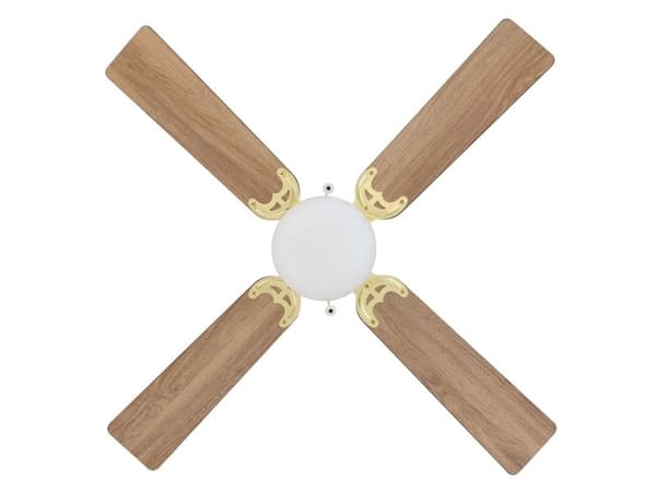 EGLO VENTILATOR AC E27 MESSING/NATUR