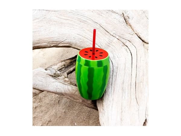 Vannmelon-kopp med sugerør