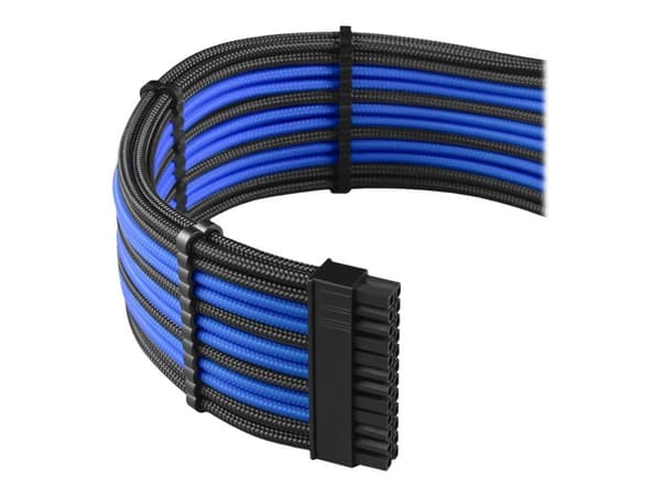 CableMod PRO Series ModMesh - Skjøteledningskabelsett - formstøpt - svart, blå