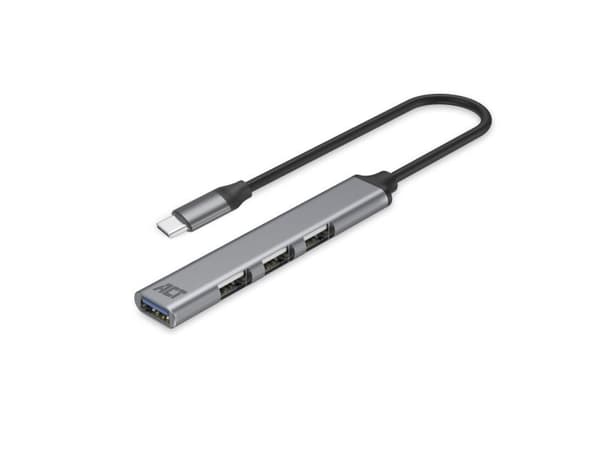 ACT USB-C-hub, 3x USB-A 2.0 og 1x USB-A 3.0 (AC6425)