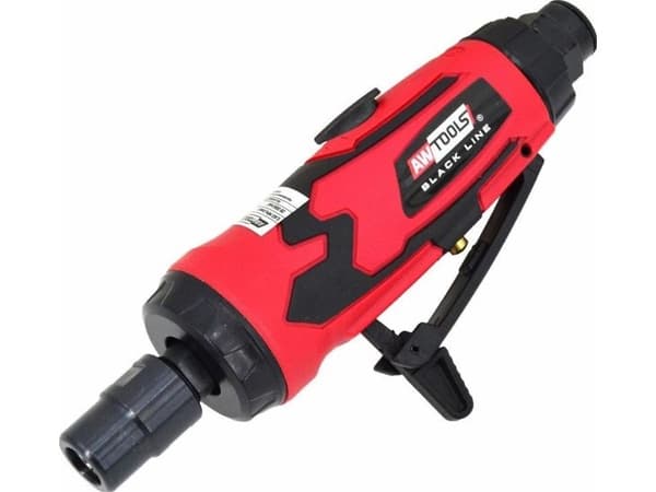AWTOOLS pneumatisk mini vinkelsliper 1/4" 6 mm BLACK LINE