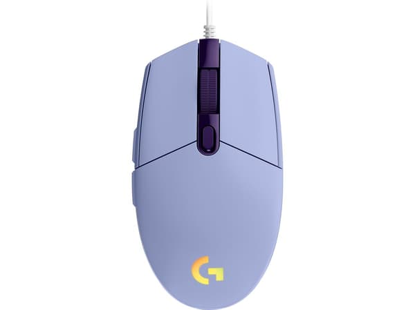 Logitech G G102 Lightsync, USB A-tyyppi, 8000 DPI, 1 ms, Lila