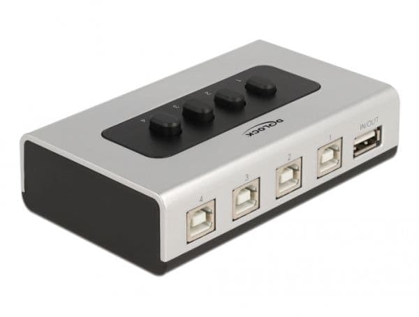 Delock - USB-periferdelesvitsj - 4 x USB 2.0 - stasjonær