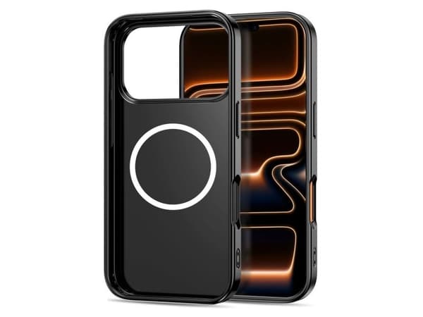 Tech-Protect Lamano MagSafe case for iPhone 17 Pro Max - black and brown