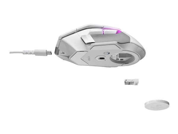 Logitech G502 X Plus - Mus - optisk - 13 knappar (LIGHTFORCE-switchar) - Trådlös (USB) - Hero 25K-sensor - Lightsync RGB - Logitech LIGHTSPEED-mott...