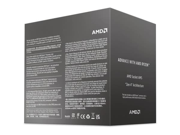 AMD Ryzen 7 8700F - 4.1 GHz - 8-core - 16 trådar - 16 MB cache - Socket AM5 - Box