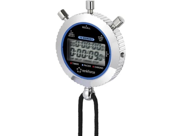 Renkforce RF-SW-200 Stopur digital Sølv