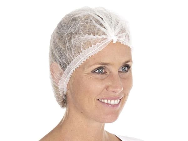 Engångsmössor &amp; hårnät Non-woven material, vit förpackning om 1000 st