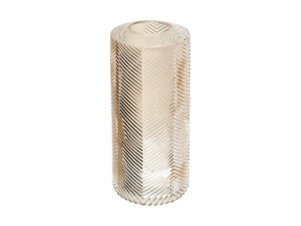 Guldfärgad glasvas, 17 cm