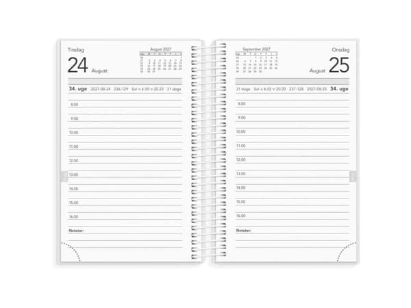 Basic mini dagskalender PP-plast 2027