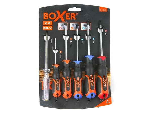 BOXER skrutrekker-sett 6 deler