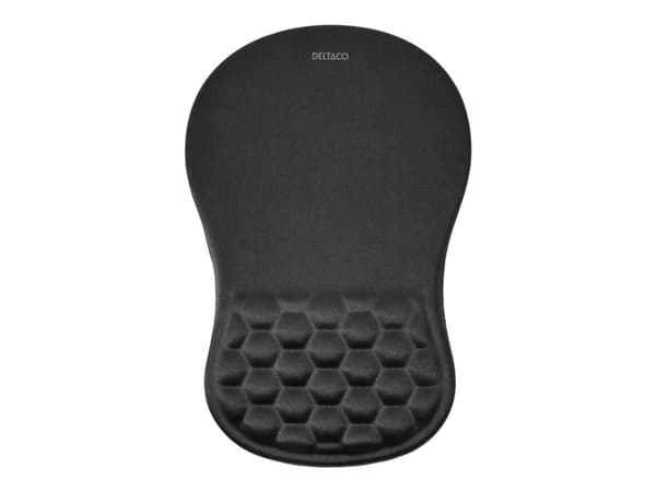 DELTACO MA-0100 - Musematte - ergonomisk - svart