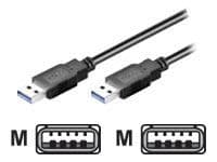 M-CAB - USB-kabel - USB-type A (hann) til USB-type A (hann) - USB 3.0 - 3 m - svart