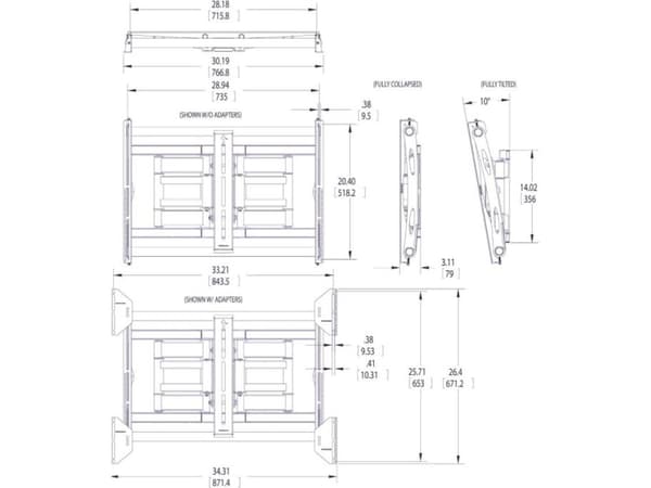 Mount kit for wall PFW 6851