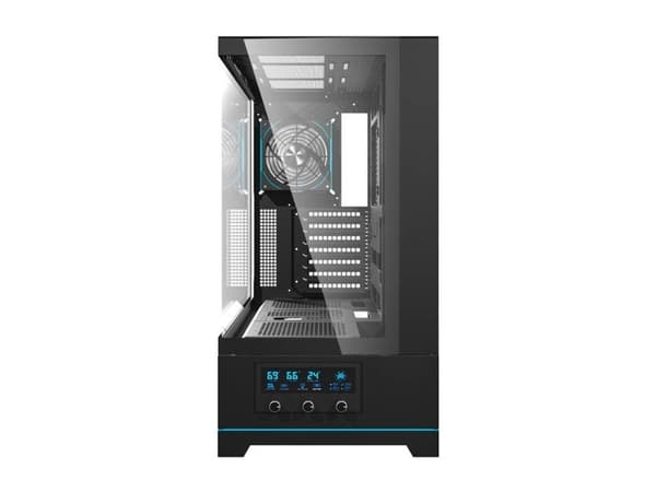 Darkflash DY451 PRO datorskåpssida med fläkt (svart)