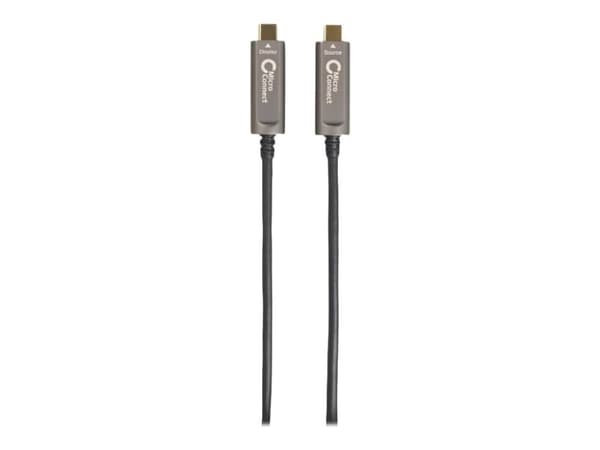 MicroConnect Premium - USB-kabel - USB-C (hann) til USB-C (hann) - USB 3.1 Gen 2 - 15 m - Active Optical Cable (AOC) - svart