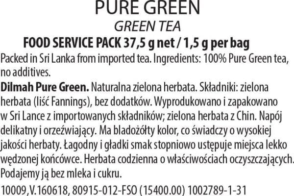 Actis te Dilmah Green Tea 25 st