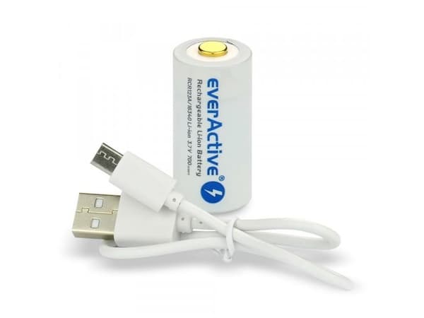 EverActive batteri 16340 3,7 V Li-ion 700 mAh micro USB