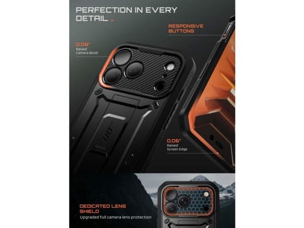 Supcase Unicorn Beetle Pro Case for iPhone 18 Pro / 17 Pro - Black