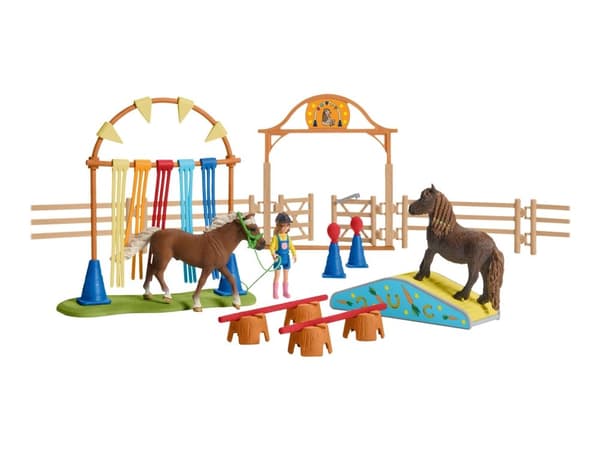 Schleich ponny agilityträning