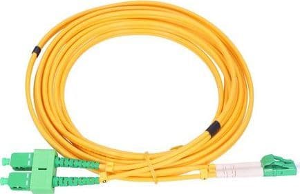 Extralink PATCHCORD SC/APC-LC/APC SM 9/125 DUPLEX 1M, 1 m, FTTH, G.652D, SC, LC, SC, LC