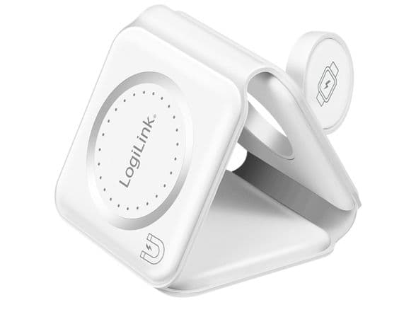 LogiLink PA0344, Innendørs, USB, Trådløs lading, 0,8 m, Hvit