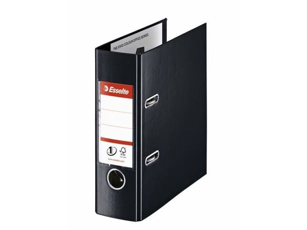 Brevordner Esselte No.1 sort A5 75 mm bred - (20 stk.)
