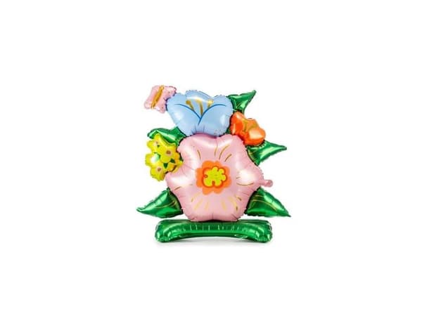 Folieballon Stående blomsterbuket