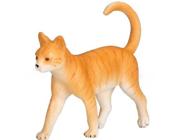 Mojo röd randig katt