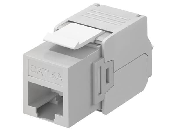 Goobay 90693, Flat, Grå, RJ-45, LSA, Hunkjønn, 22/26