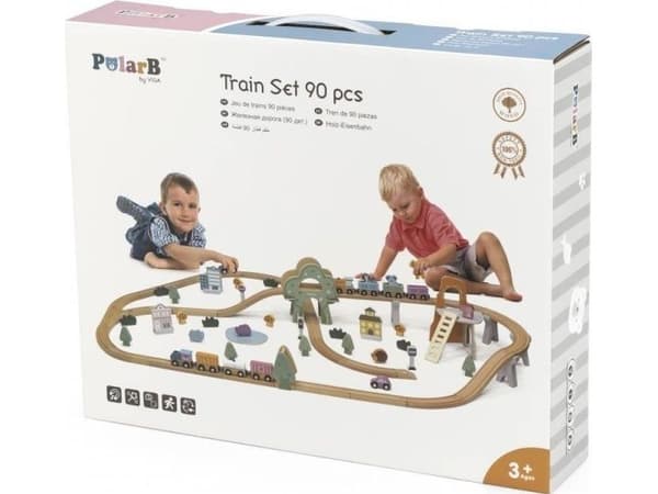 Puinen lelujunarata 90 kpl PolarB Viga