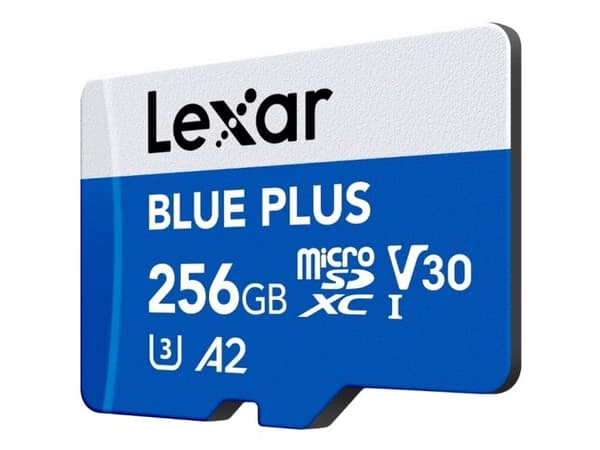 Lexar Blue Plus, 256 GB, MicroSDXC, UHS-I, 170 MB/s, Class 3 (U3), V30