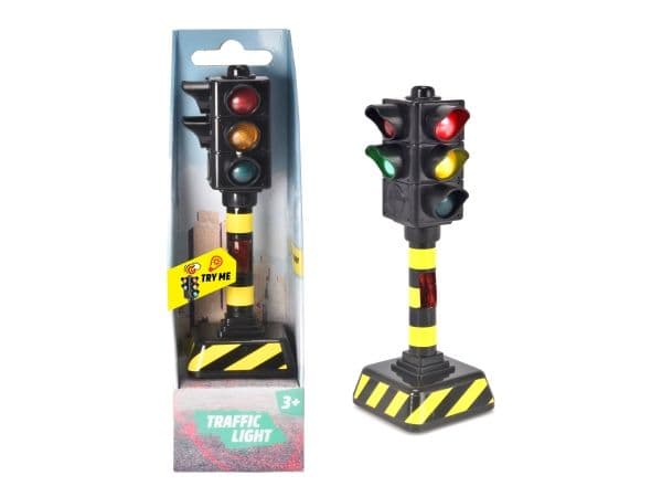 Trafiklys m/lys og lyd 12cm