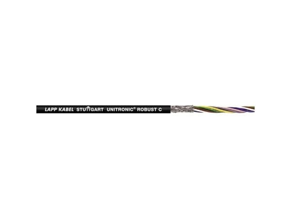 LAPP 1032062/100 Busledning UNITRONIC® ROBUST C 2 x 0.25 mm² Sort 100 m