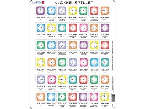 Palapeli: Kellopeli – 42 palaa, Maxi (36,5 x 28,5 cm)