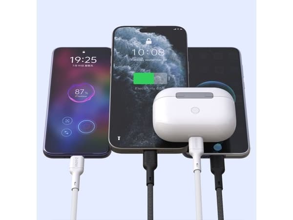 Dudao L9C Max 240W PD USB-C - USB-C 2m kaapeli - musta